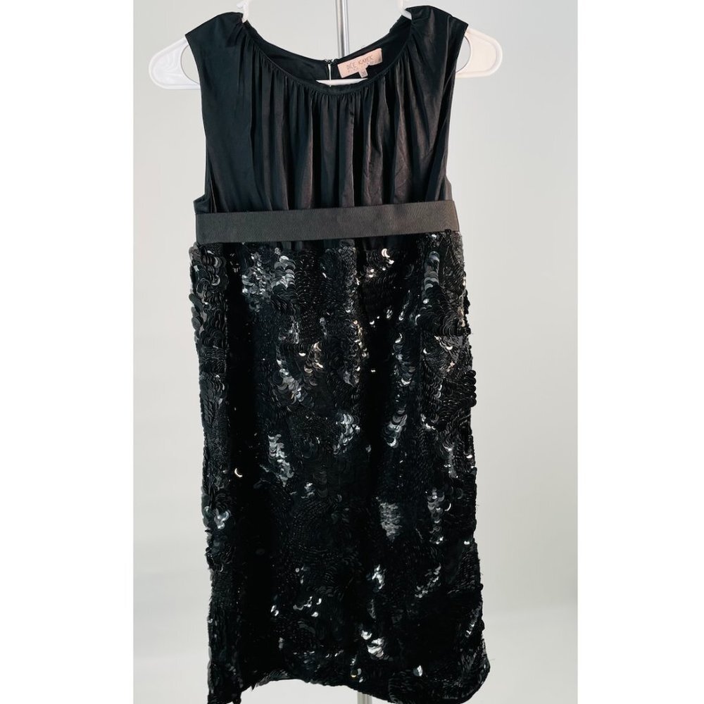 Dice Kayek Pink Label Black Sequin Dress Size 4